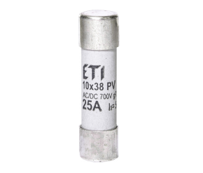 Запобіжник ETI CH 10x38 gR 25A 700V (50kA AC) (002625025) - Фото