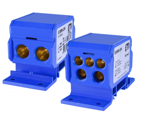 Блок розподільчий ETI EDBM-2/N (160А, 1500V AC/DC, OUT: 1x4-50; 2x4-35; 3x2,5-25) (001102412) - Фото