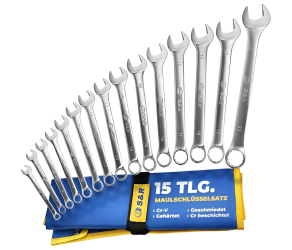 Набор комбинированных гаечных ключей S&R 15 шт (6-22 мм) (670700015) - Фото