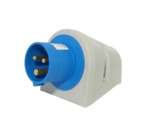 Силовая вилка настенная ETI EP-3232 IP44 (32A, 230V, 2P+PE) (004482061) - Фото