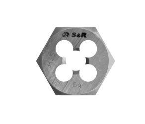 Плашка гексогональна М8 х 1,25 мм 6g HSS R6M5 S&R (111203008) - Фото
