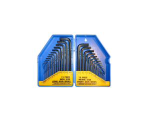 Набор шестигранных ключей 30штHex (метрические 18шт-0028-10мм, дюймовые 12шт- 1/16-3/8) - Фото