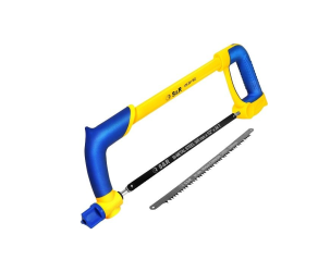 Ножiвка по металу 300мм ERGO рукоятка в комплекті з двома полотнами: дерево та метал S&R (126301002) - Фото