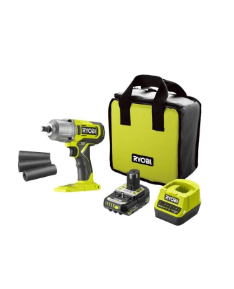 Гайковерт ударный аккумуляторный Ryobi ONE+ RIW18-1C20SA3 18В АКБ 1х2Агод 2600обхв 800Нм - Фото