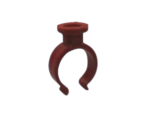 Ceiling clamp for round pipe D25mm 4106 red Lubing (4349-01) - Фото