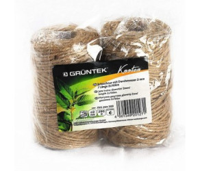 Шпагат джутовий 2мм х 100м, 2 рулони по 100м,  GRUNTEK (295203200) - Фото