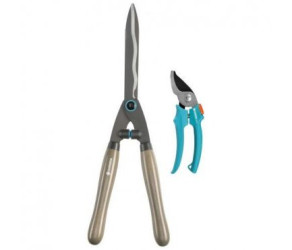 Комплект: ножиці для живоплоту та секатор обвідний, GARDENA (12300-3000000) - Фото