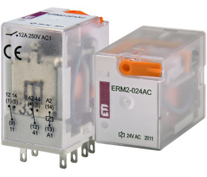 Реле електромеханічне ETI ERM2-024AC 2p (002473002) - Фото