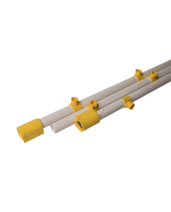 PVC pipe with 2 saddles and coupler only Val-Co ( VKP02) - Фото