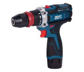 Шуруповерт-дрель аккумуляторная Зенит Профи ЗПША-12/20 DFR 12В 2х2А/час 853781 - Фото