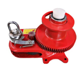 Ceiling winch with worm gear 3500lb on 1500 kg, without handle Poultry Pulley (HD24065) - Фото