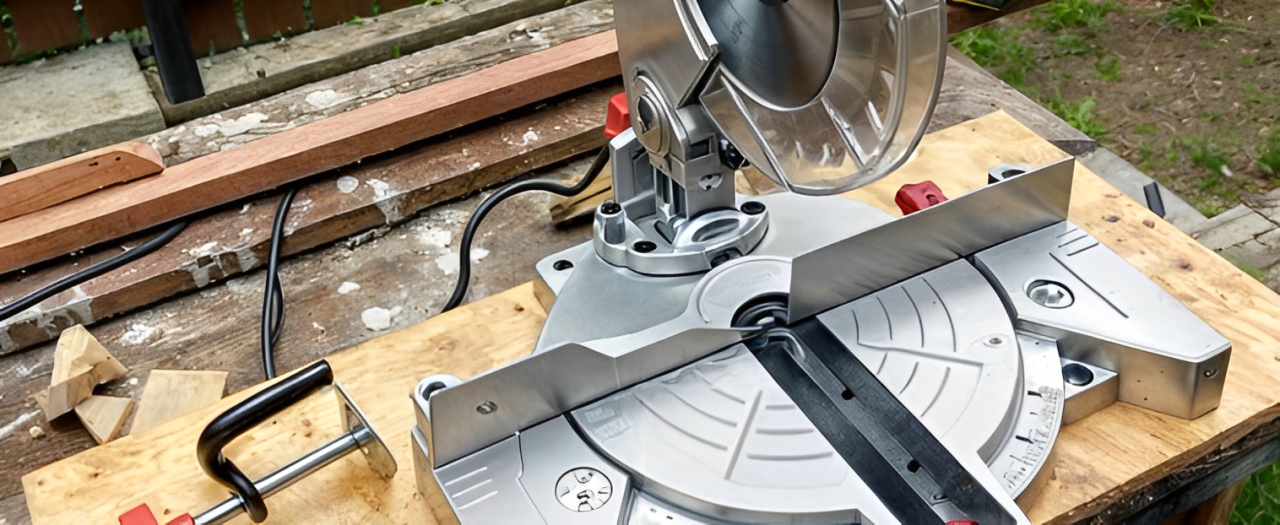 Торцовочная пила с протяжкой для строительства