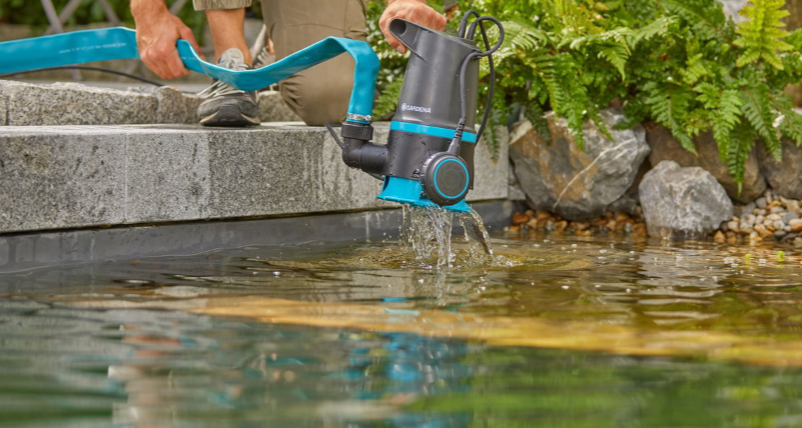 принцип работы дренажного насоса Gardena