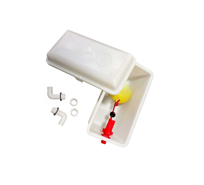 Water tank white complete 2 outlet Lubing (4202-04)