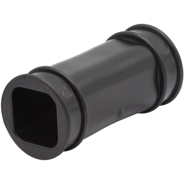 Соединитель для квадратной трубы (4365) черный Lubing (4365-05)