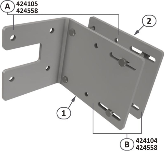 KLEMPL 85-105B225T700-750 Риддер Монтажная пластина (424144)