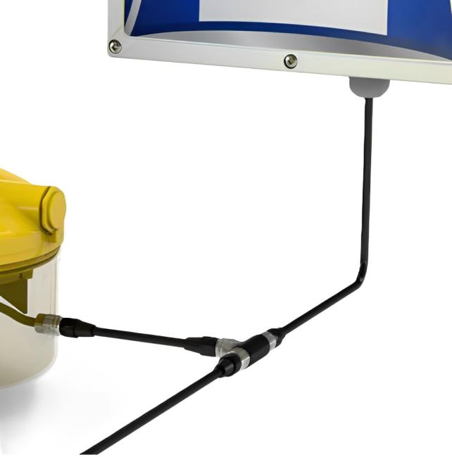 Кабель 4-полюсний шинний L=10,0м - M12, IP67 для CAN - E-CONTROL Lubing (51 01 032)