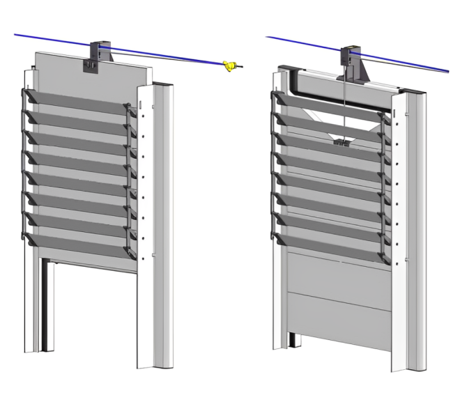 Wall mounted flapper valve UF-3500 AeroFlex Stienen (43.02.71)