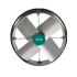 Industrial fan 400 V, 1.1 kW, 4 blades RVS, SGS-92H-B4L-VAR Stienen (36.45.06)