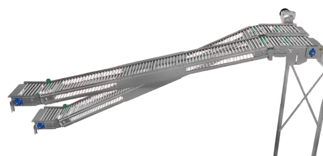 Unit with two lanes (standard connect.) lenght=5000mm - TYPE 500 Lubing (321 004 07 00)