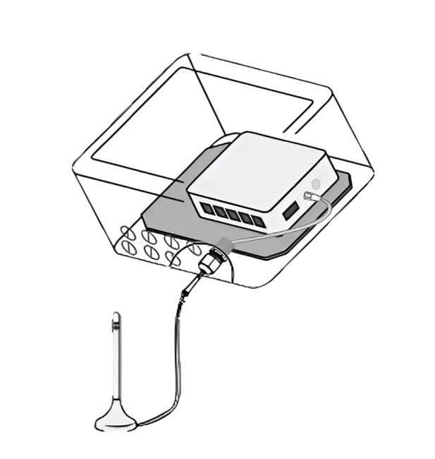 Wireless WIFI + 4G-G connectivity interface for management and remote control stand alone incl. external antenna, 2m cable. Suitable for worldwide application SYSL-WI-4G-G HOTRACO (HO11992100)