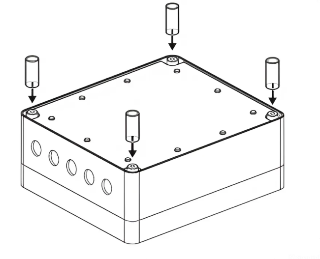 Set of mounting pads, for EASY-FIX cabinet, HOTRACO (HO51150000)