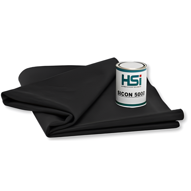 Elastic roofing membrane 1.7 m x 2.5 m for D 100, D 113 and D 125 incl. glue "Sicon 5000" HSI (12 16 08)