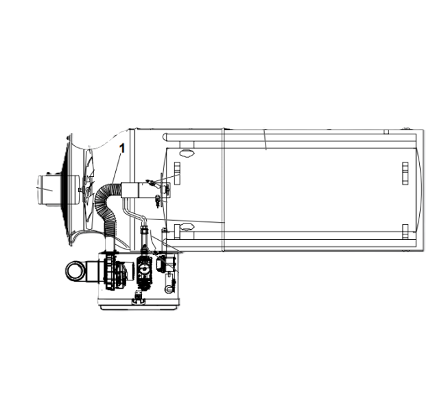 Ermaf Air hose inside RGA100ACU (N70400005)