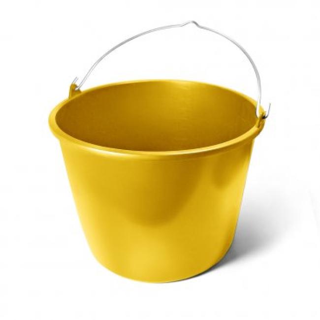 Відро пластмасове садово-городнє 20л (жовте) GRUNTEK (297002020)