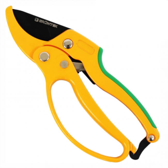 Uhu secateurs with anvil, d 24mm, 205mm, ratchet mech-zm, GRUNTEK (295104205_UHU)