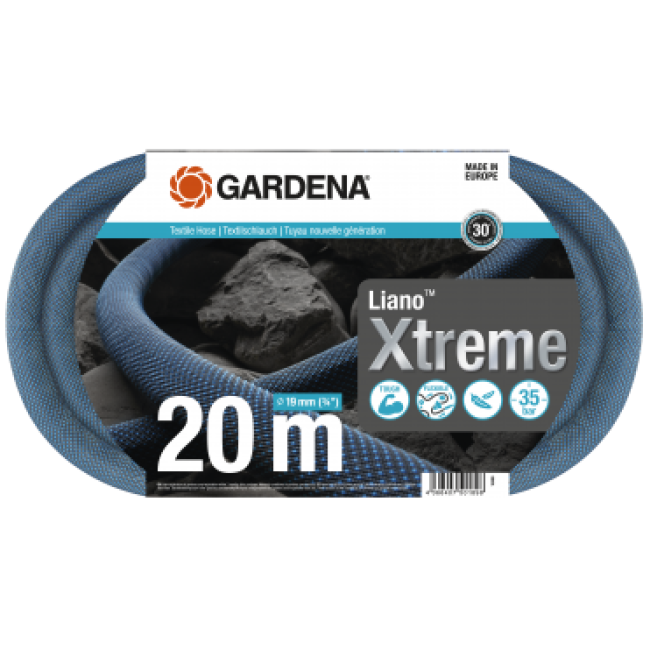 Текстильный шланг Liano Xtreme 19 мм (3/4"), 20 м GARDENA (18480-20.000.00)
