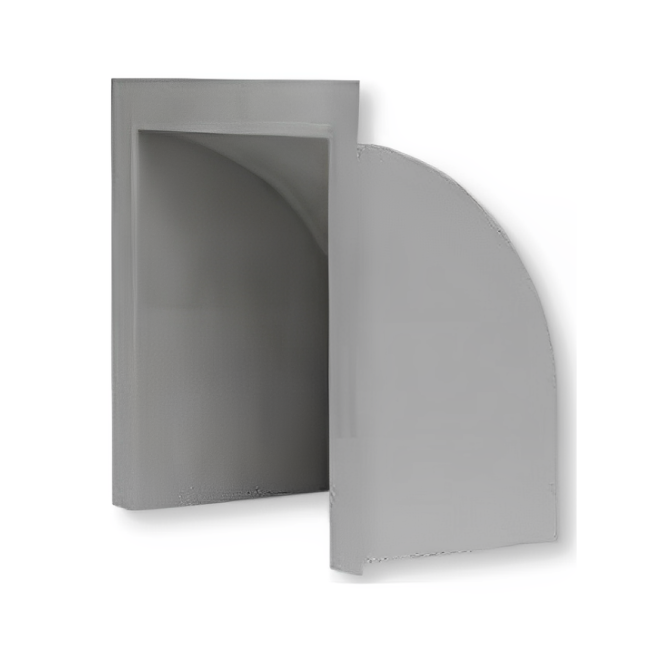 Exhaust hood w: 850, h: 650, d: 500 mm gray HSI (11 21 24)