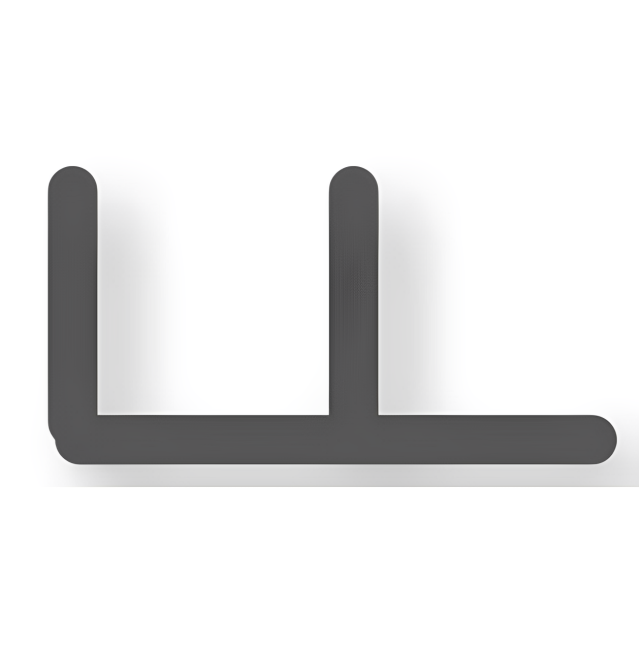 F-профіль 25 мм, білий HSI (11 45 03)