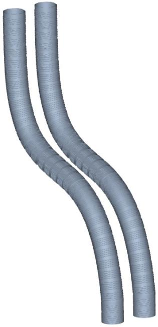 Set of flexible pipes 4m D 130 (+ 3 mounting bracket) Winterwarm (GA8325)