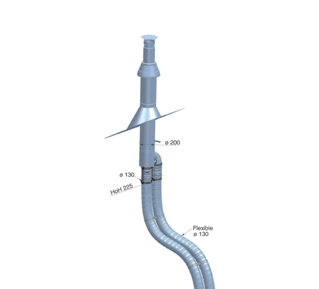 Winterwarm, Комплект кріплення димоходу, DXC DE (GA8360)