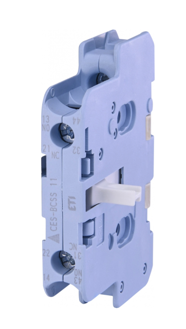 Блок-контакт ETI CES-BCSS 11 (1NO+1NC, CES65...400, бок. 1-й рівень, 5.6A 230V) (004646577)