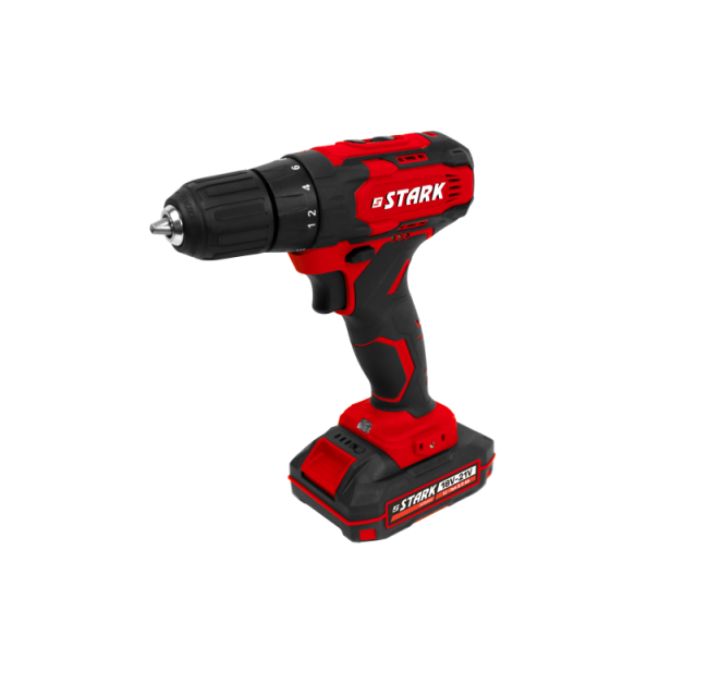 Cordless drill-driver, impact, CD-20-2 Li-Ion, 20V, 32N.m, 2 batteries, STARK case (210020010)