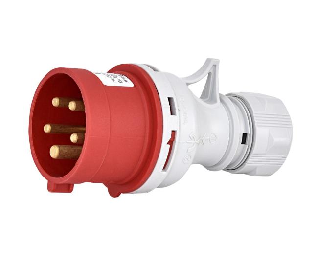 Вилка кабельна з реверсом фаз ETI EVO-1653 IP44 (16A, 400V, 3P+N+PE) (004482022)