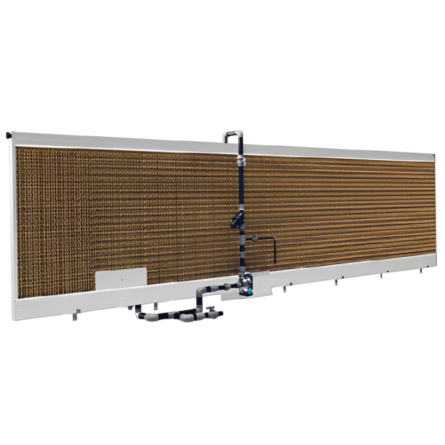 Pad cooling system for pulp “PA150” L = 30,000 mm with sidewalls, pump 1~230 V, 50 Hz, 1.3 kW HSI (15 03 09)