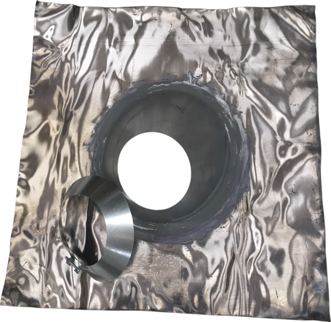 Roof flange CP (45°) CL 100/160 (+side collar) Winterwarm (GA8142)