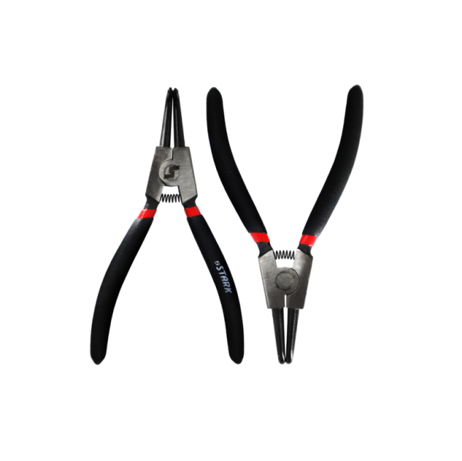 Съемник стопорных колец (загнутые/разжимания) 180мм STARK (505250033)