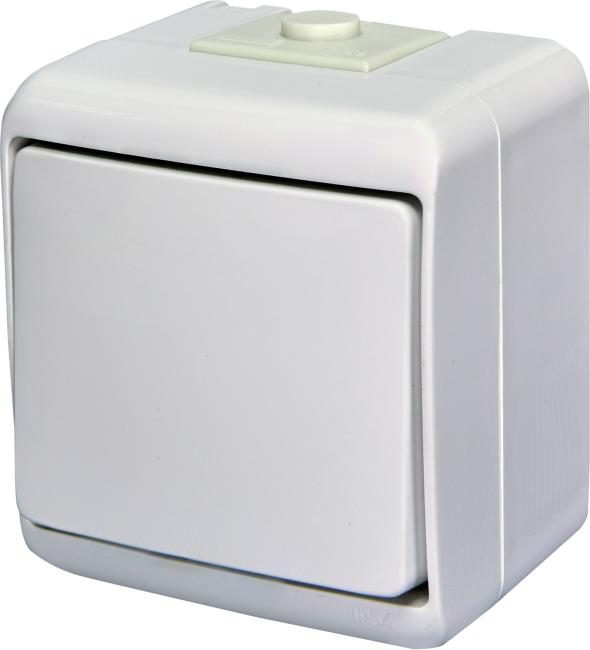 One-key switch ETI VHE-1 (white, IP54) (004668000)
