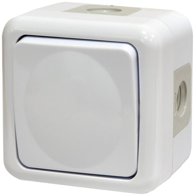 Вимикач "сходовий" ETI PVE-3 (IP44, 10А, 250V AC, полікарбонат) (004481018)