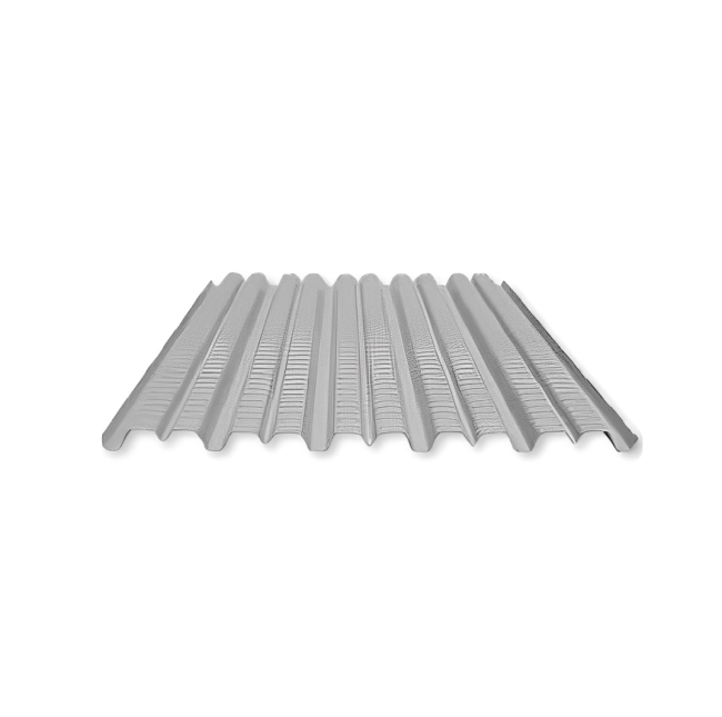 Suspended ceiling (fiberglass) 1050 x 5100 x 1.0 mm HSI, perforated, trapezoidal (11 61 22)