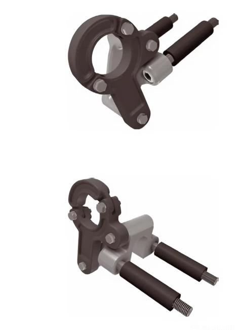 Затискач для рейкового приводу K70/80x100-B5/4 Ridder (543911)