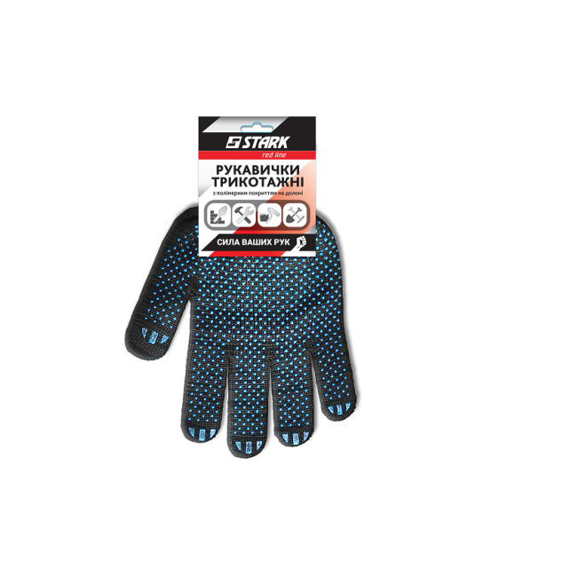 Gloves "Granite-180" made of PVC, black, size 10 STARK (510841110)