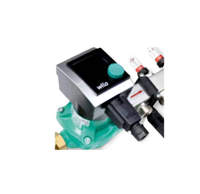 Control system for heating panels, 6 circuits with HSI thermostat (11 82 18)