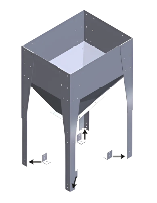 Контейнер для корма OPV-FWS-U HOTRACO под весовую систему FWS, разобран (HO10090210)