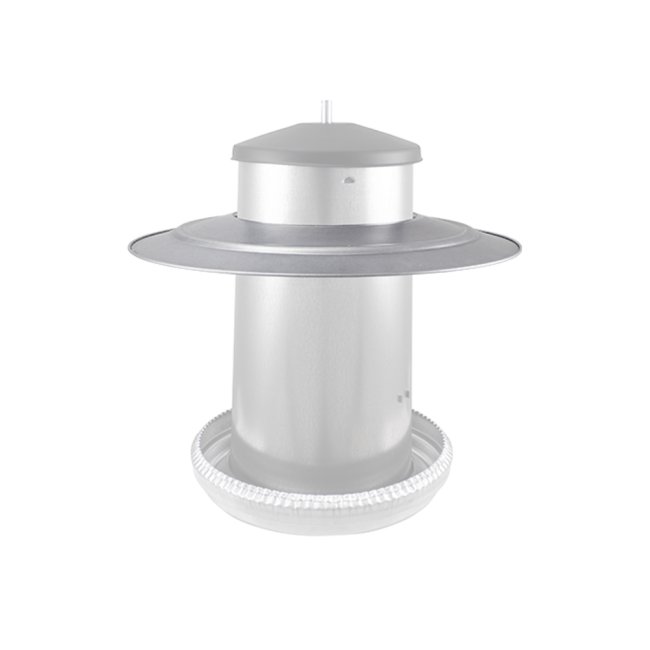 Galvanised rain shield for 20-22 litre feeders, RIVER (VAD307/1)