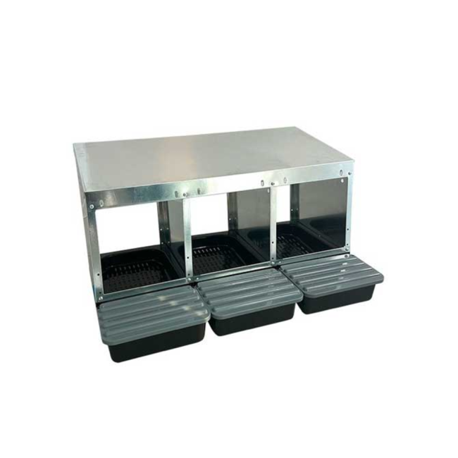 Гнездо для кур, 3 секции, RIVER (VAD4013)